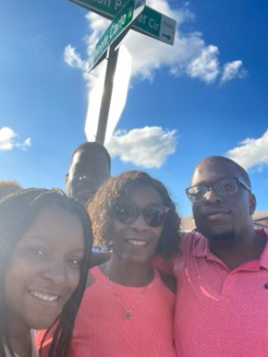 Pinder Family, Nelson, Janet, Jazmine, and Nelson III October 2022